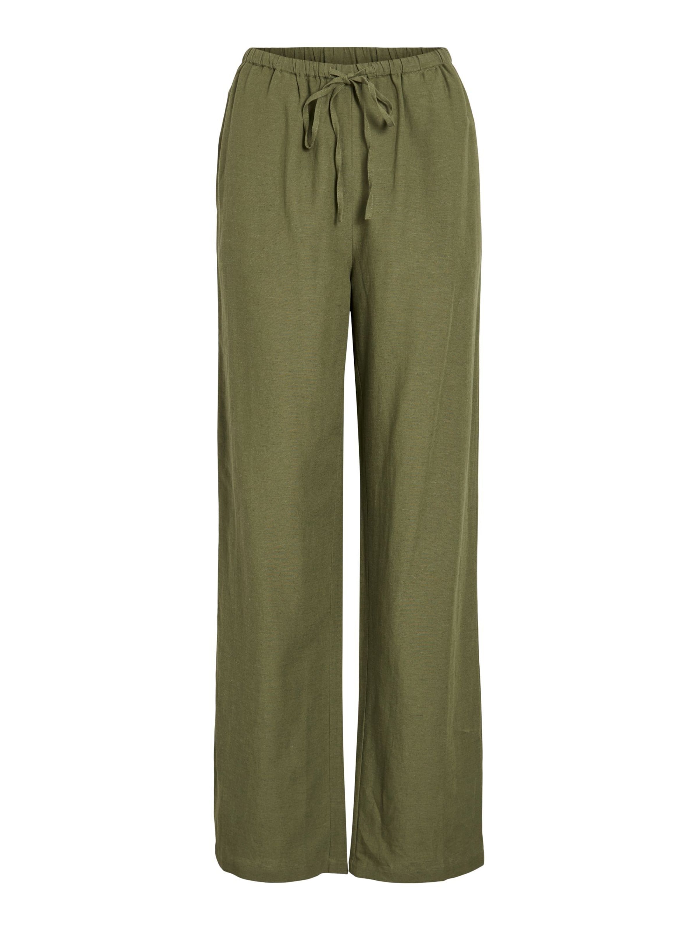 VILA Pants in Green: front