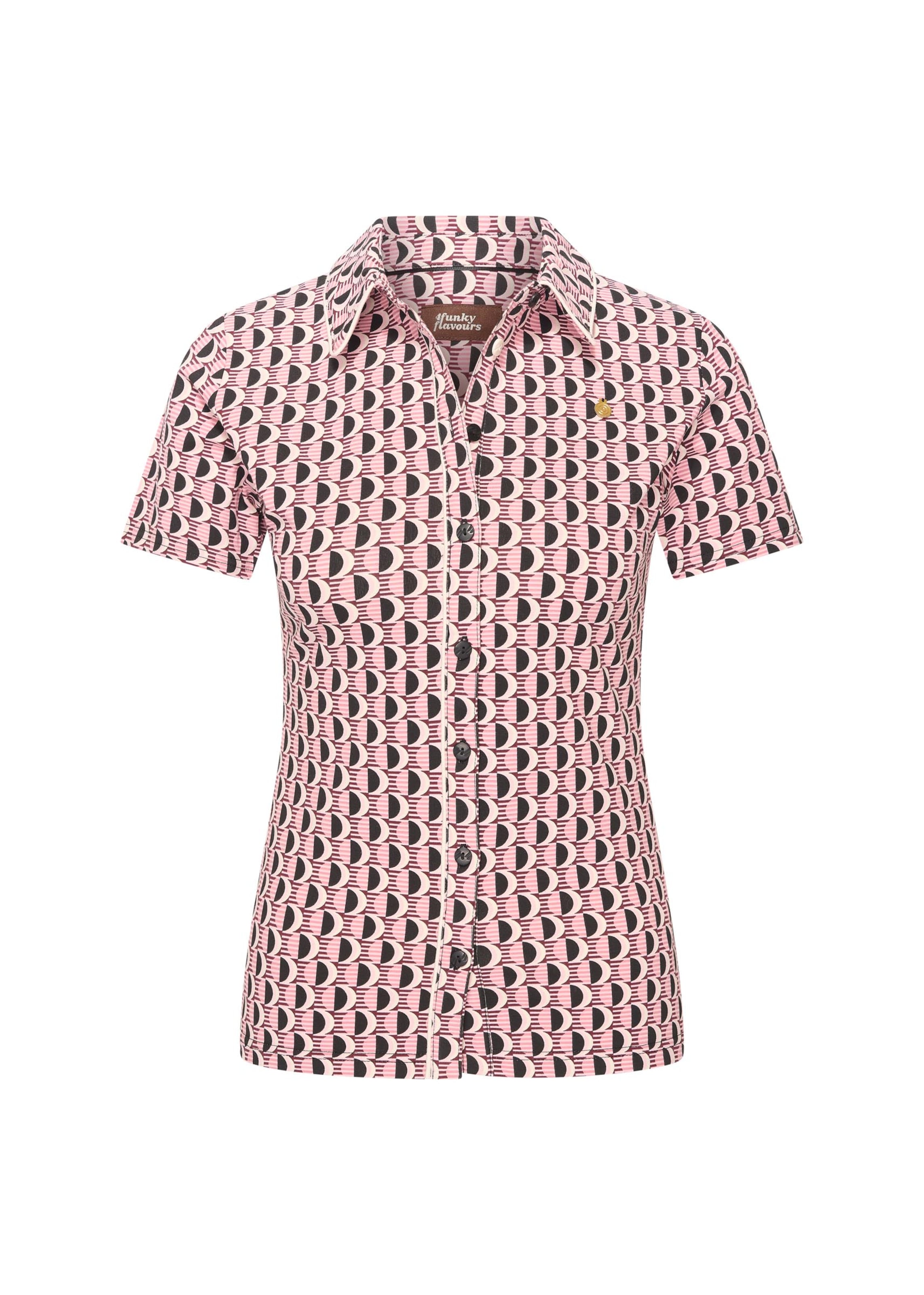 4funkyflavours Blouse 'Espressions Theme' in Mixed colours: front