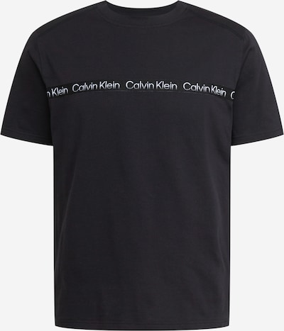 Calvin Klein Performance Tehnička sportska majica u crna / bijela, Pregled proizvoda