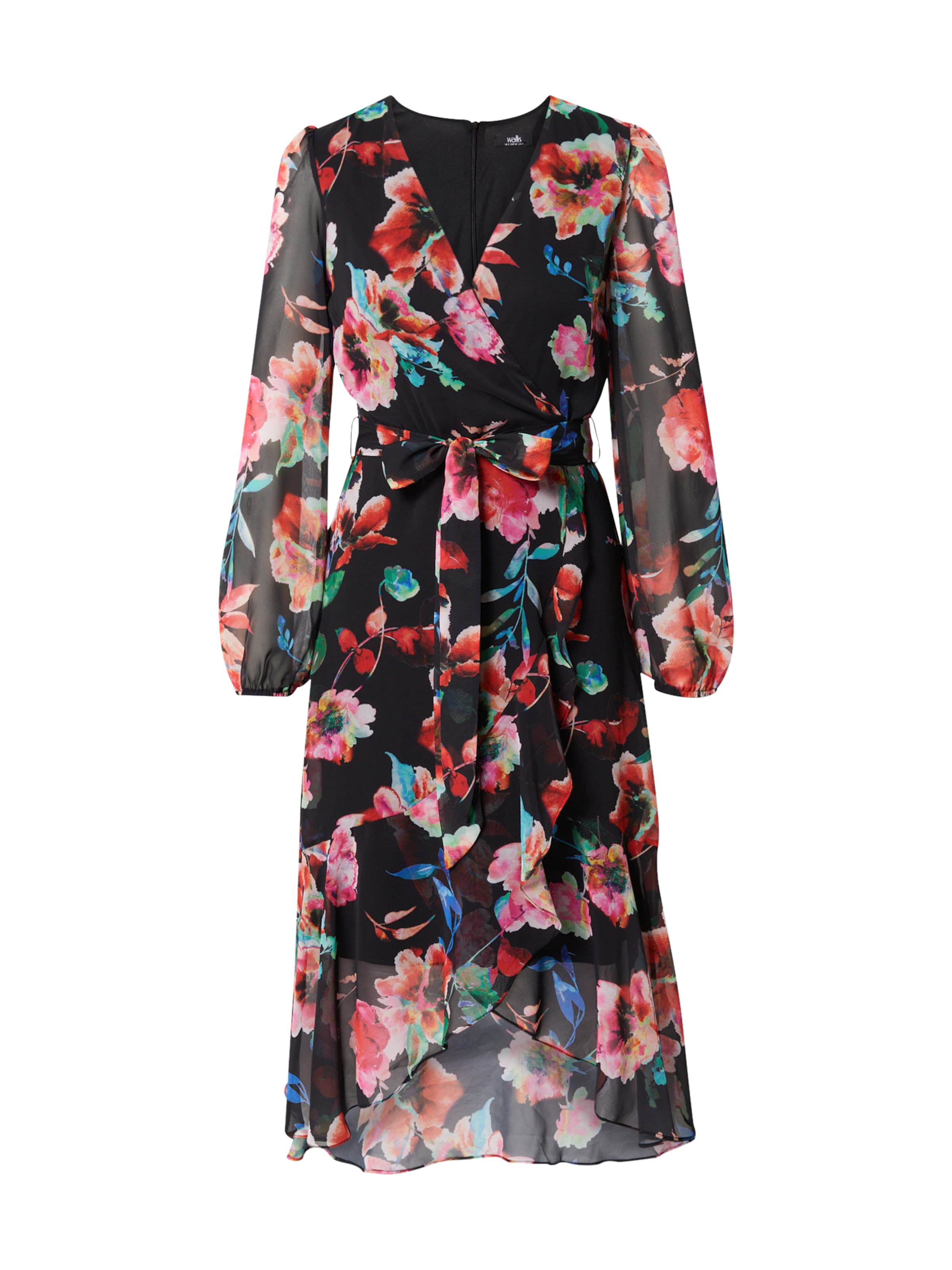 Wallis Curve Dress in Black: front