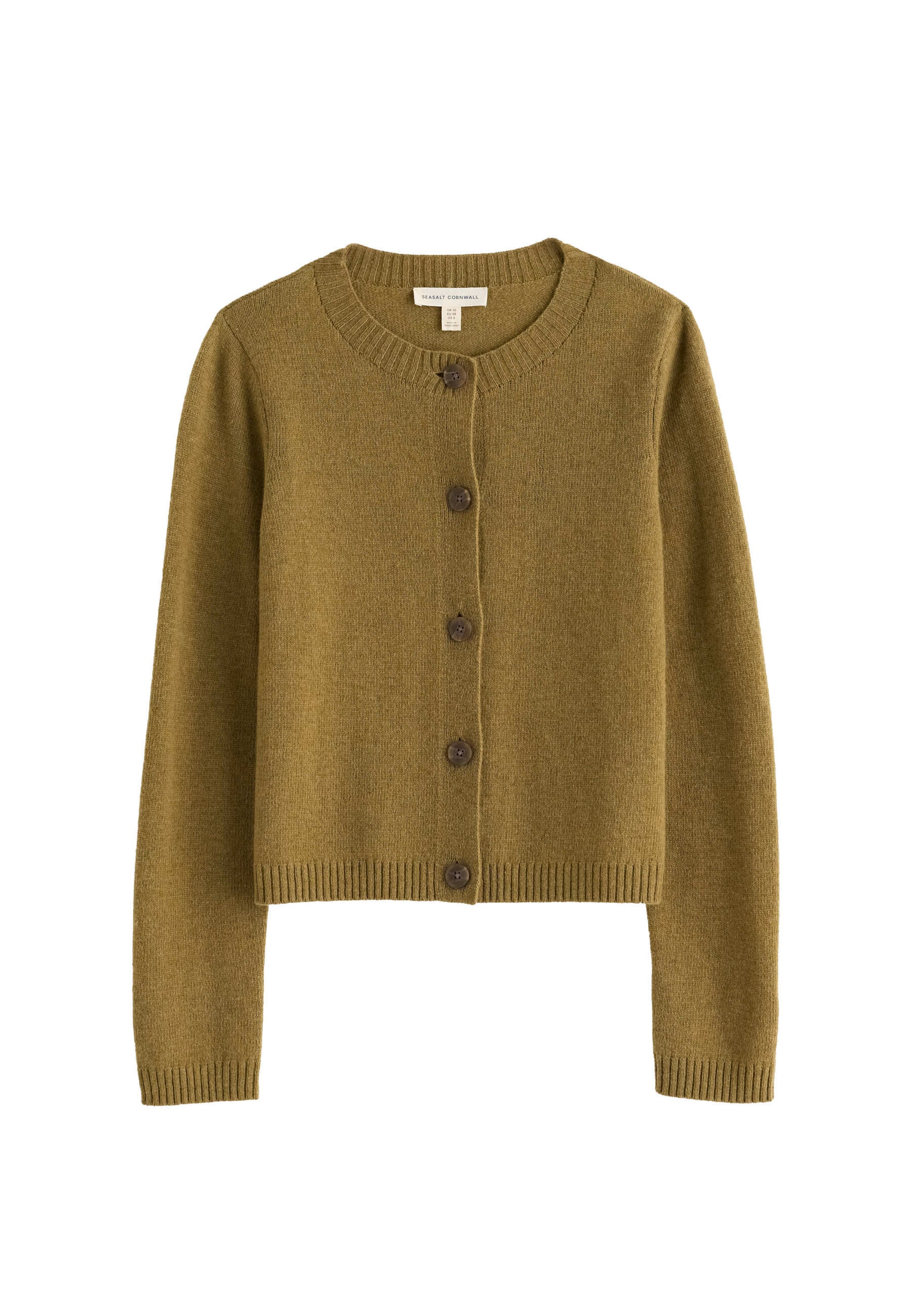 Cardigan ' Tern Tide ' Seasalt Cornwall en vert : devant