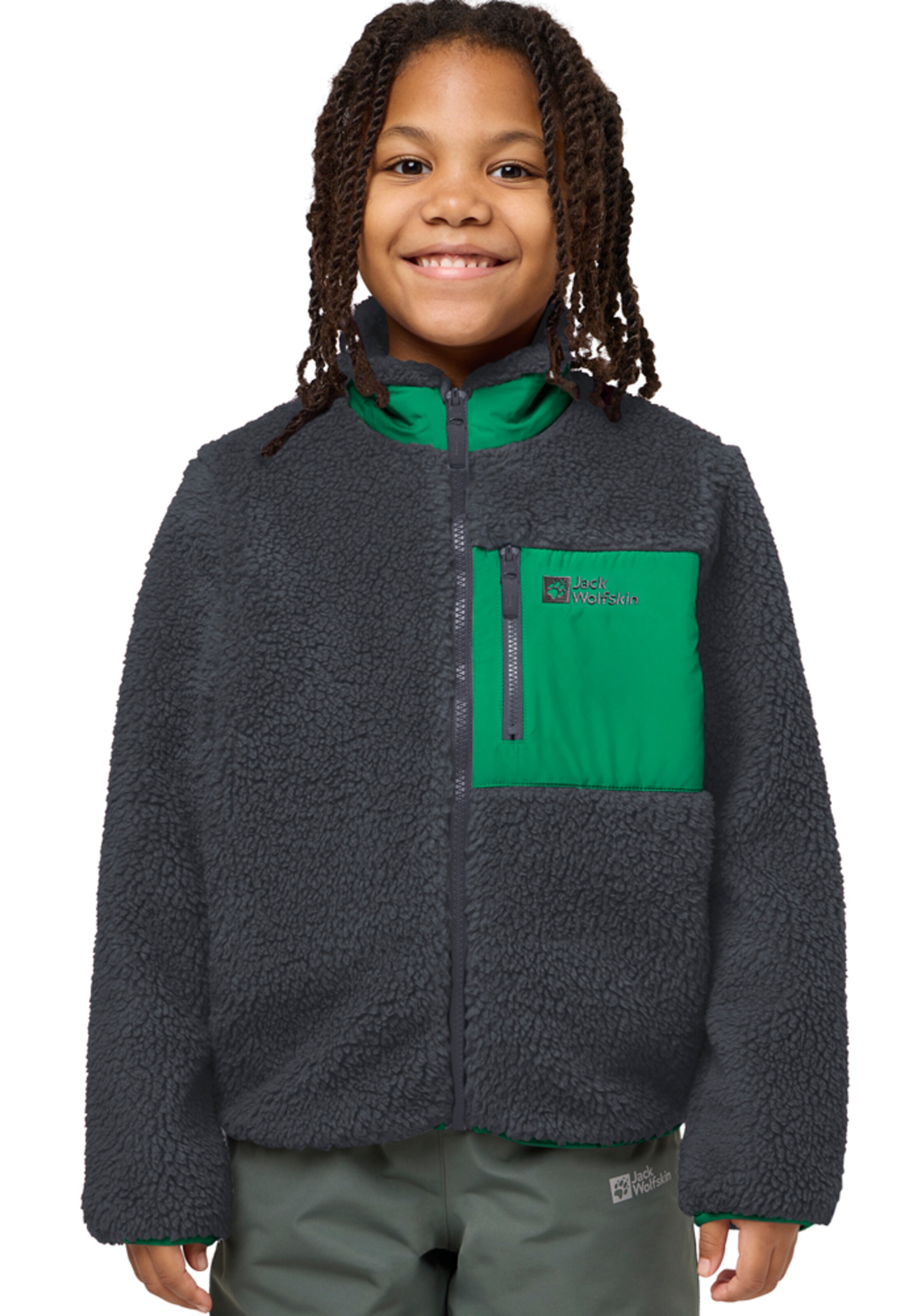 JACK WOLFSKIN Funktionsfleecejacke in Grau