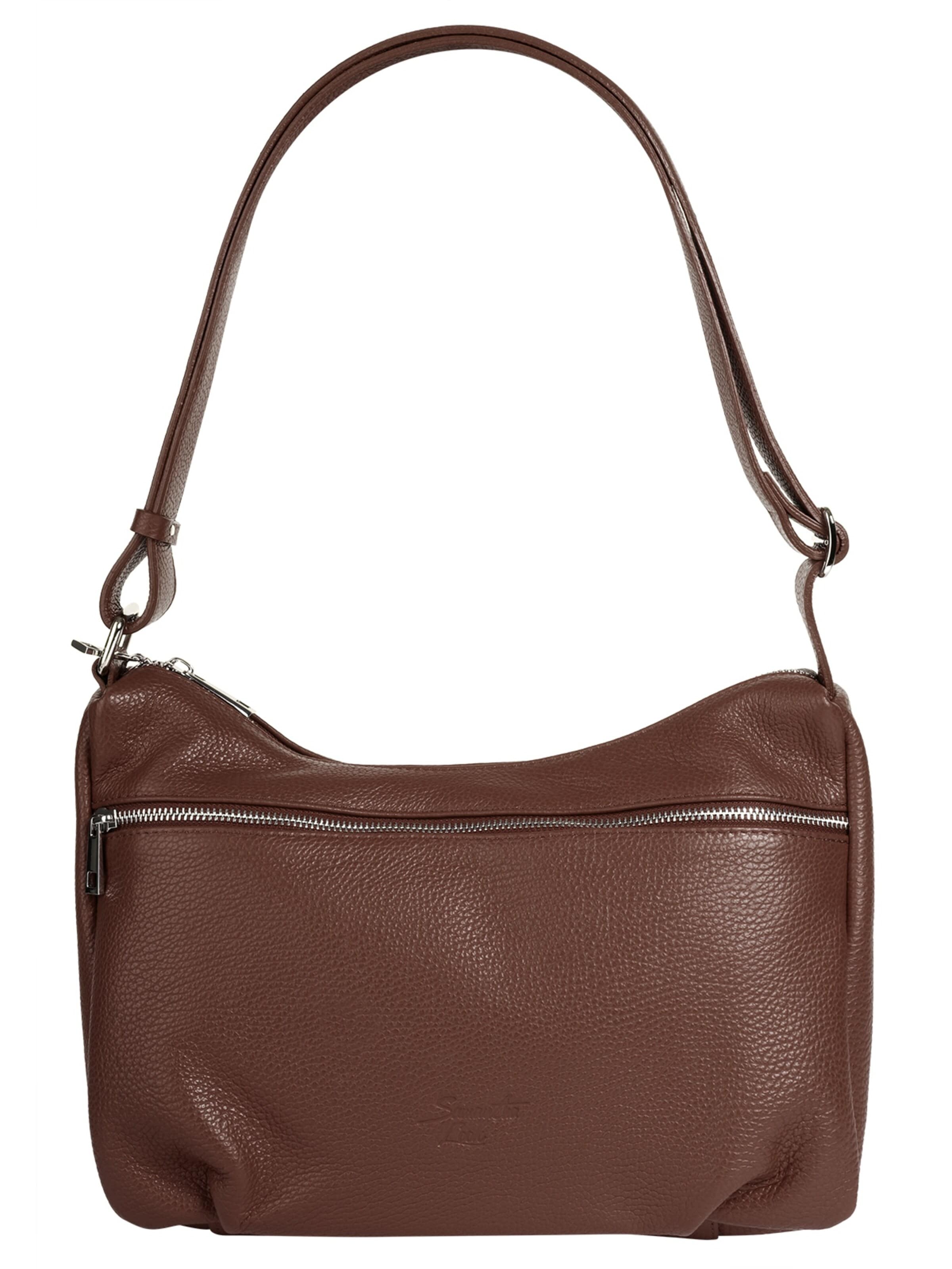 Samantha Look Shoulder Bag in Brown: front