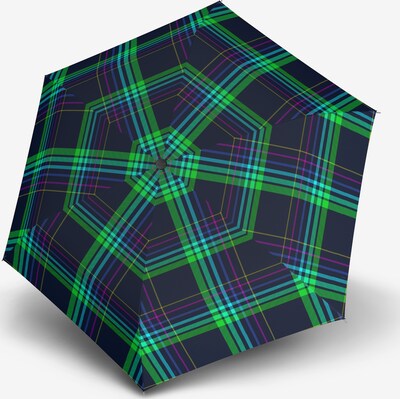 Doppler Parapluie 'Fiber Havanna' en bleu nuit / mélange de couleurs, Vue avec produit