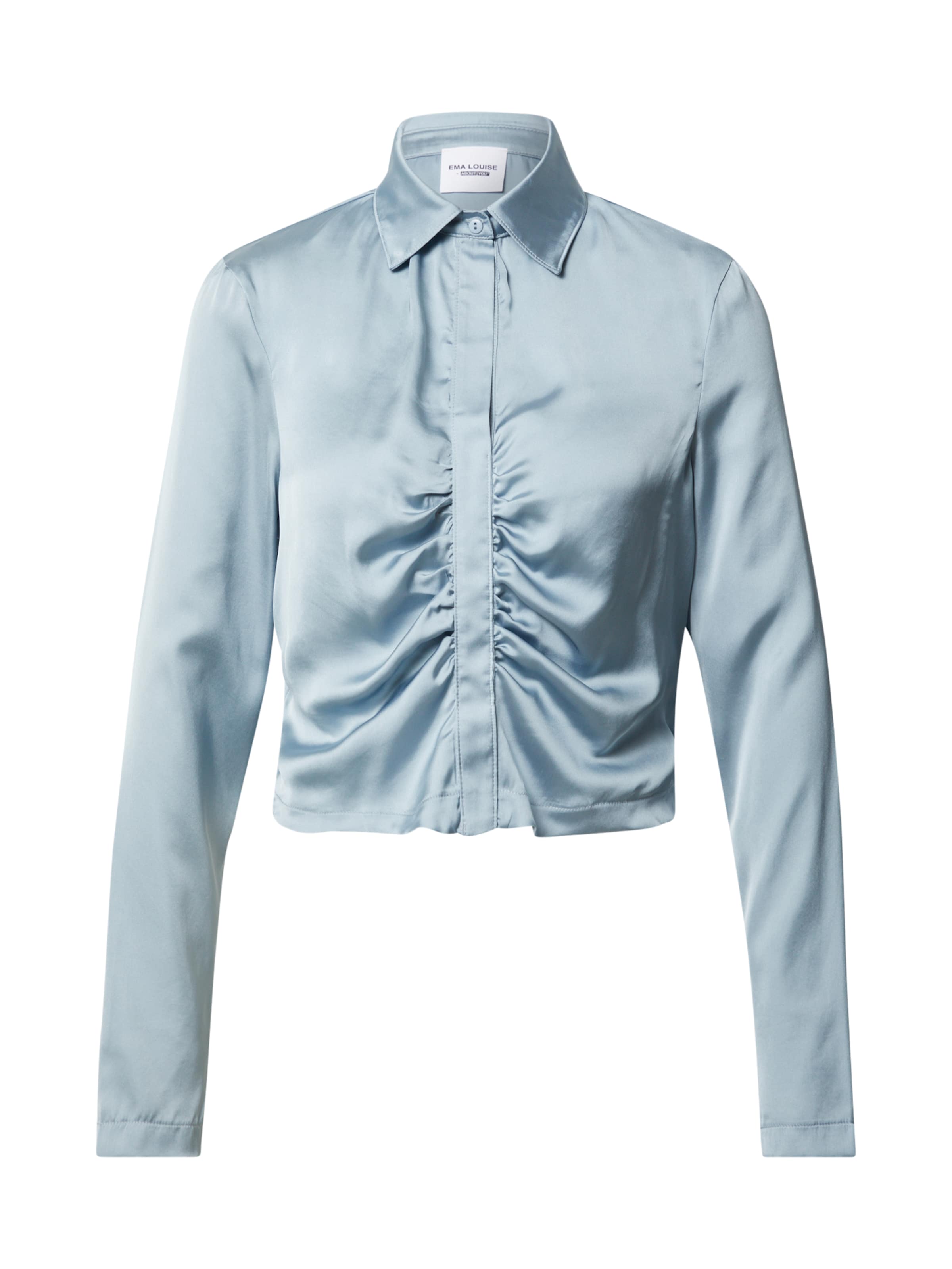 Ema Louise x ABOUT YOU Blus 'Jolene' i blå: framsida