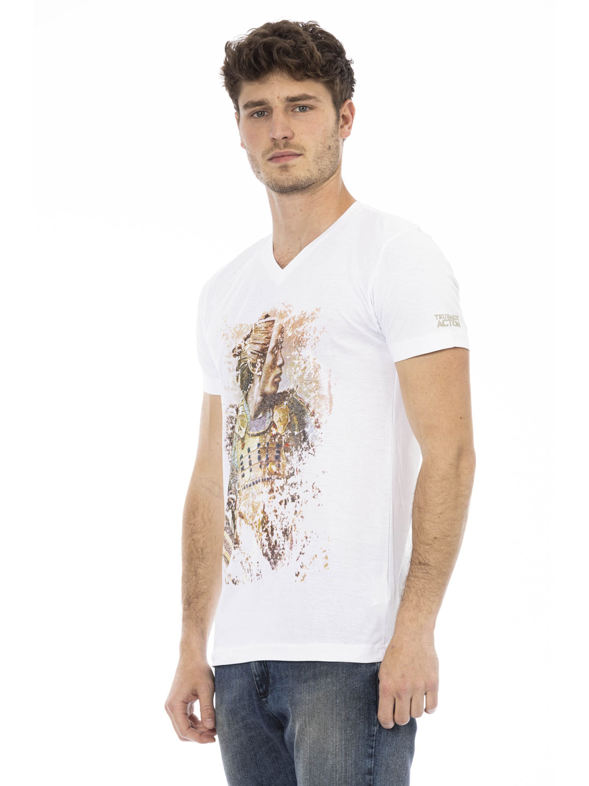 Trussardi T-Shirt in Weiß: Vorderseite
