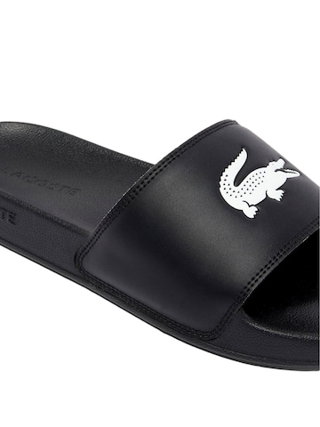 LACOSTE Pantoletter 'Serve Slides 0.0' i sort