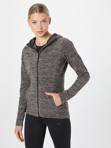4F Athletic fleece jacket in Grey: front