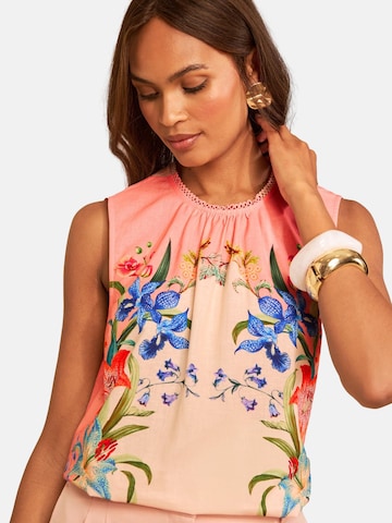 love & roses - Blusa en naranja: frente
