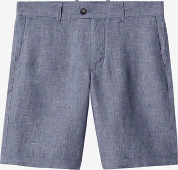 MANGO MAN Regular Chino Pants 'LISBOA' in Blue: front
