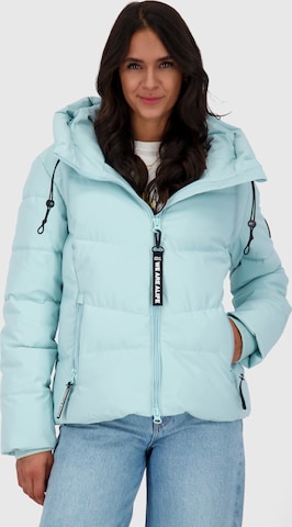 alife & kickin Winterjas 'Michaela' in Blauw: voorkant