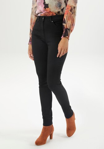 Aniston SELECTED Skinny Jeans in Black: front