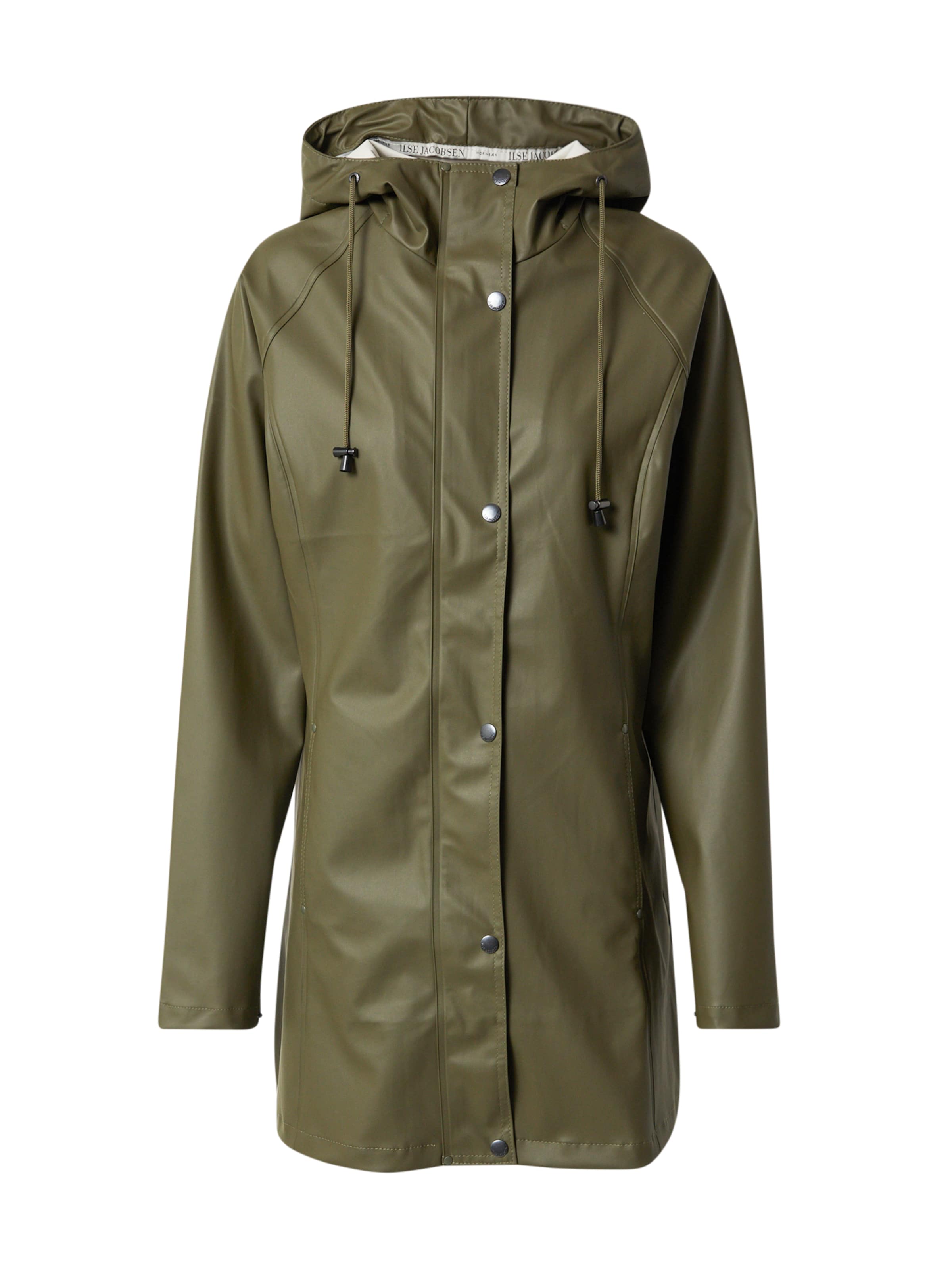 ILSE JACOBSEN Raincoat in Green: front