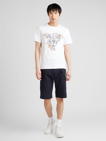 T-Shirt GUESS en blanc