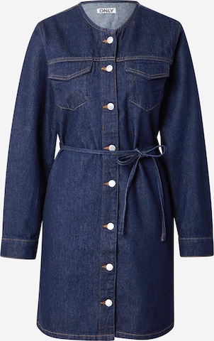 Robe-chemise 'ONLMinnie' ONLY en bleu : devant