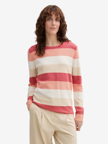 TOM TAILORPulover - crvena boja: prednji dio