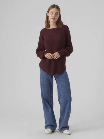 VERO MODA Pullover 'RICIENEW' in Rot