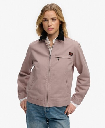 Superdry & Co Between-Season Jacket 'Ranch' in Brown: front