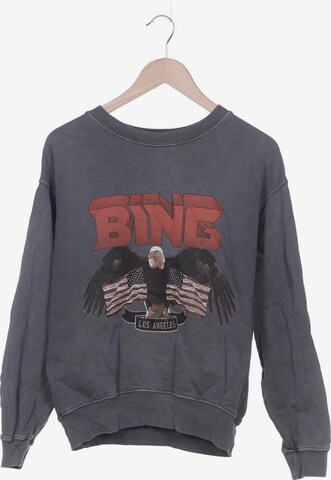 Anine Bing Sweatshirt & Zip-Up Hoodie in S in Grey: front