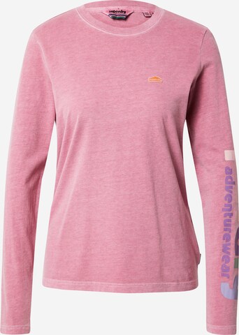 Superdry Shirt '90s Terrain' in Pink: predná strana