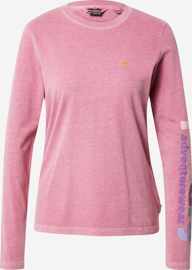 Superdry Shirt '90s Terrain' in lila / orange / hellpink / schwarz, Produktansicht
