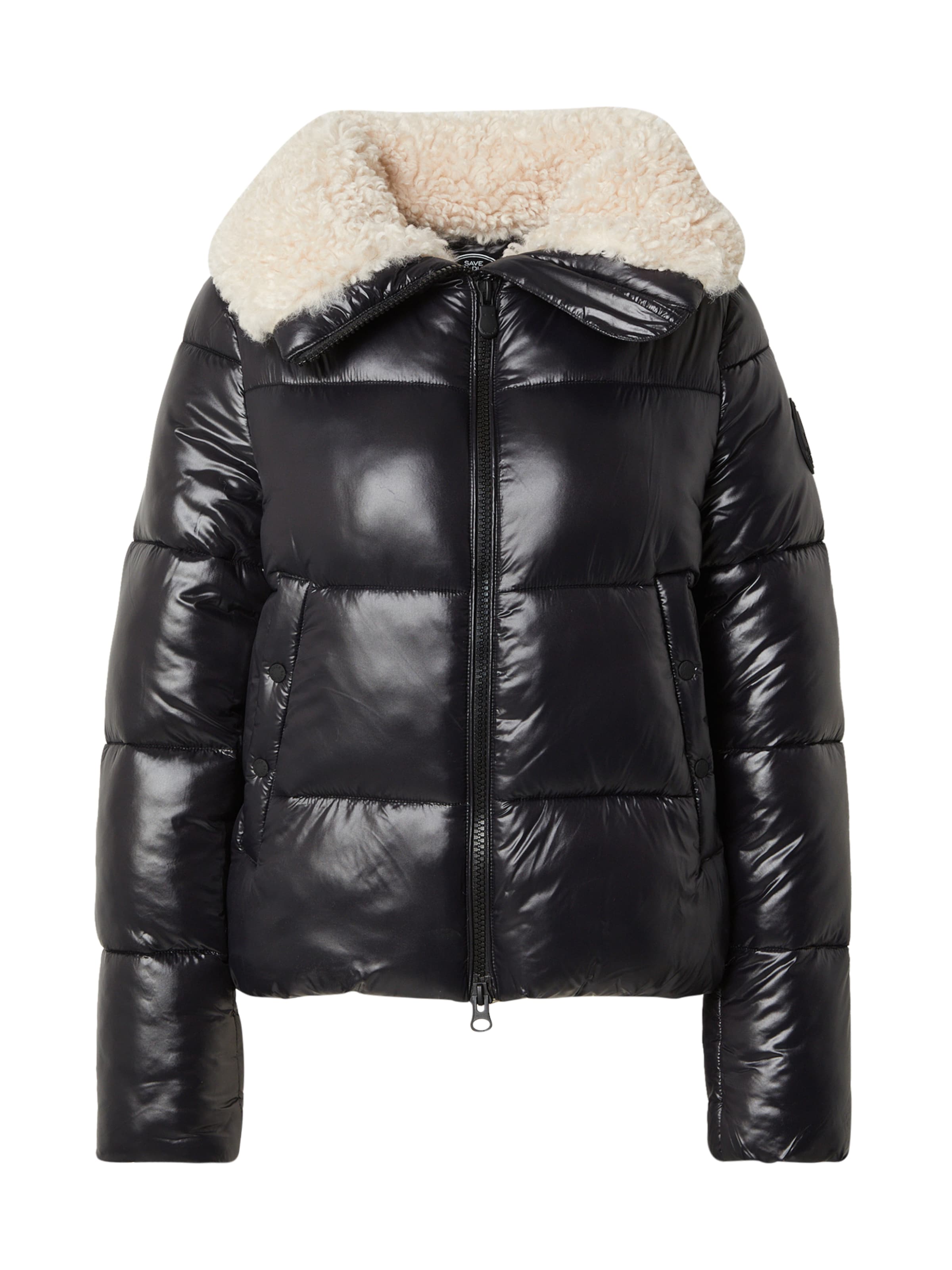 melns SAVE THE DUCK Starpsezonu jaka 'MOMA': no priekšpuses