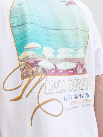 JACK & JONES Tričko 'JORSANREMO' – bílá