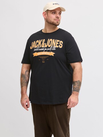Jack & Jones Plus Shirt in Zwart: voorkant