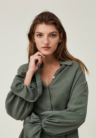 Lexington Blousejurk 'Arabella' in Groen: voorkant