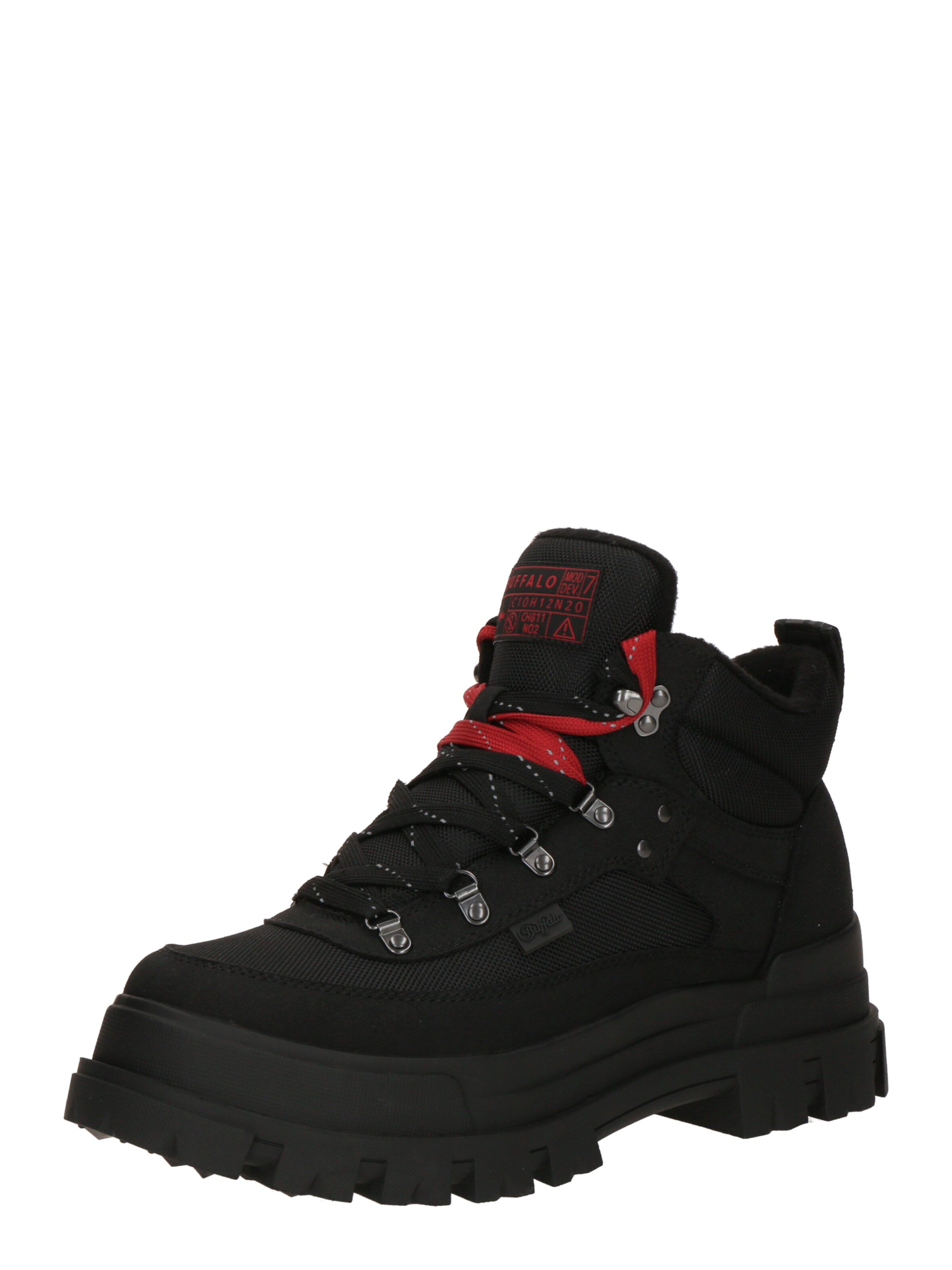 BUFFALO Nauhabootsit 'ASPHA' värissä musta: etupuoli