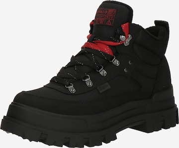 juoda BUFFALO Auliniai batai su raišteliais 'ASPHA': priekis