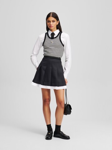 Karl Lagerfeld Top 'Ikon' - Biela