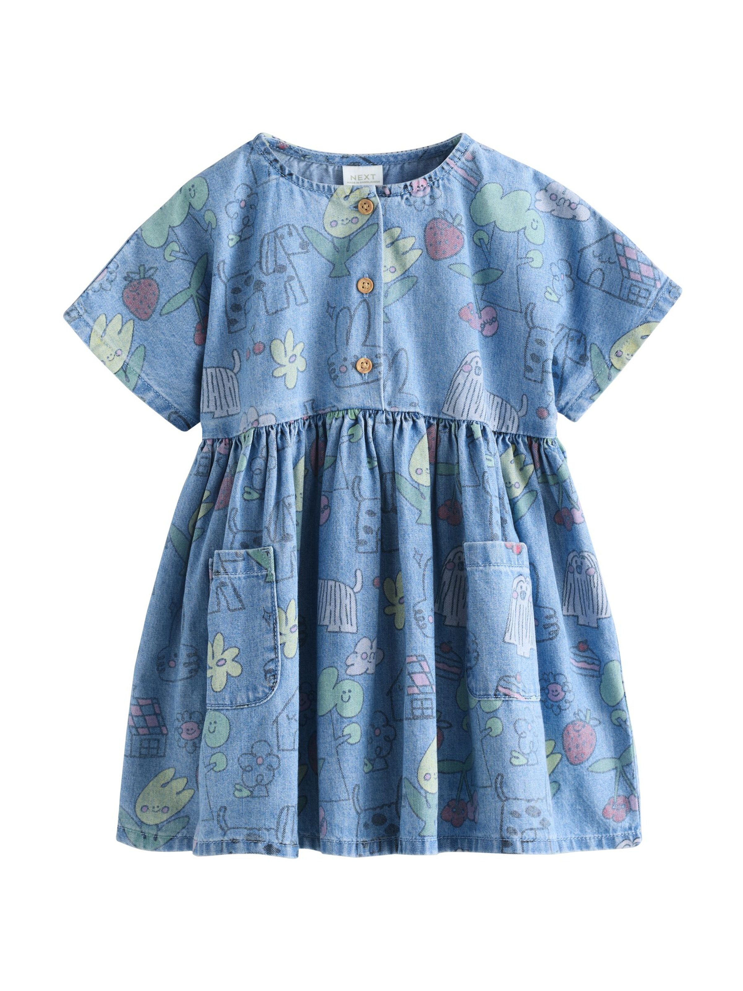 Next Платье в Синий: спереди