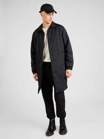 Wemoto Between-Seasons Coat in Black