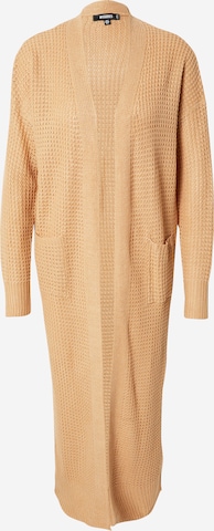 Missguided Knit cardigan in Beige: front