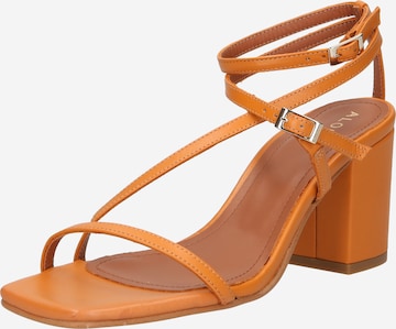 Sandale cu baretă 'Manhattan' de la Alohas pe portocaliu: față