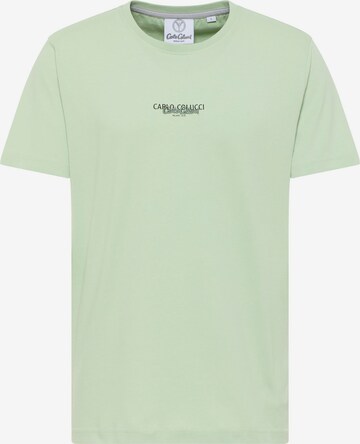 Carlo Colucci Shirt ' De Salvador ' in Green: front