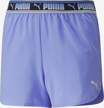 PUMA Regular Workout Pants 'Strong' in Purple: front