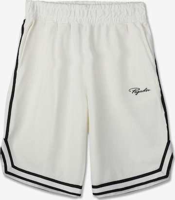 PegadorLoosefit Hlače - bijela boja: prednji dio