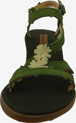 EL NATURALISTA Strap Sandals in Green