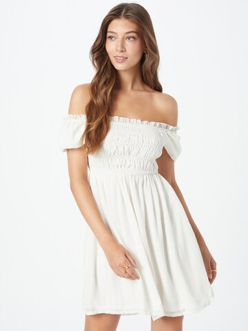 Daisy Street Summer Dress in White: front