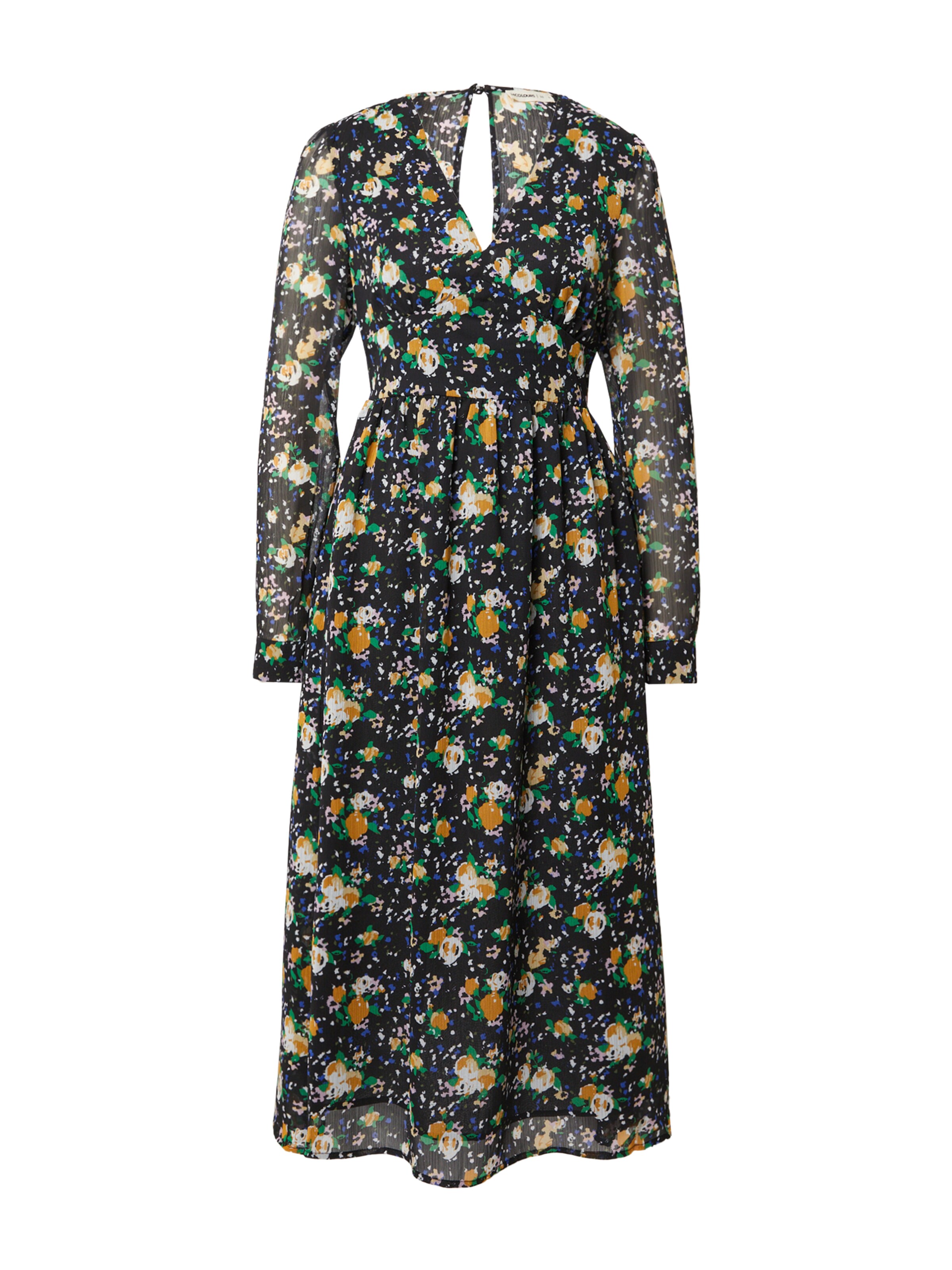 24COLOURS Obleka | črna barva: sprednja stran