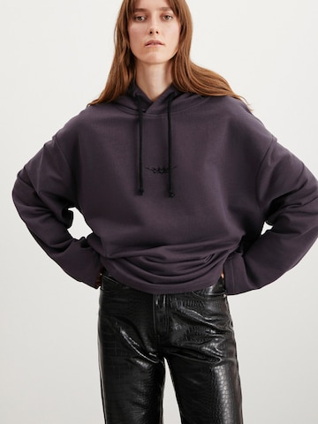 Sweat-shirt Grimelange en violet : devant