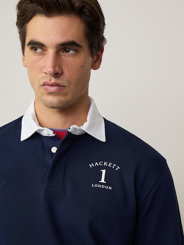 Hackett London Poloshirt 'Heritage Ess Rugby' in Blau
