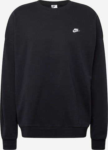 Nike Sportswear Sweatshirt 'CLUB FT' i svart: framsida