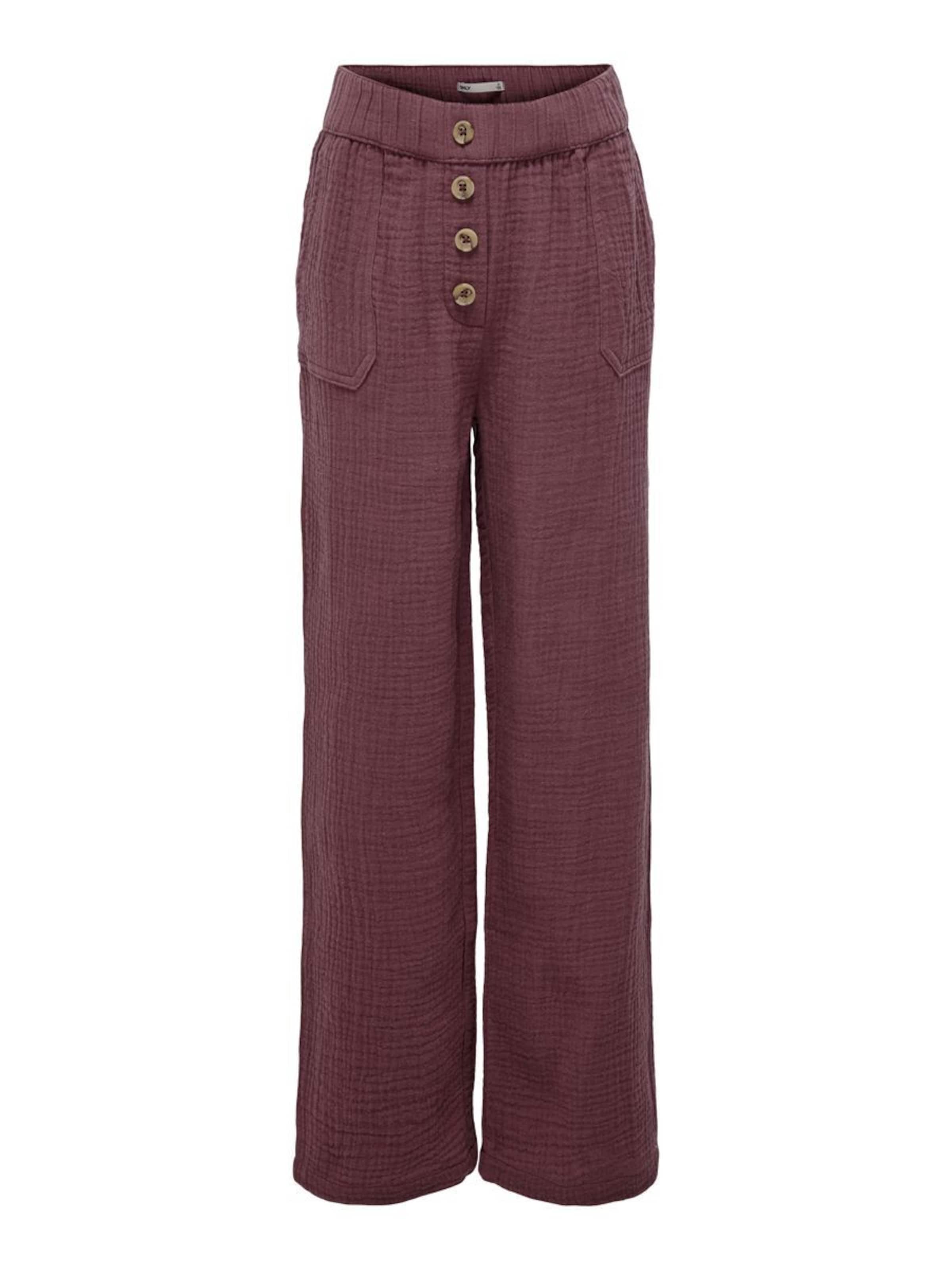 ONLY GIRLS Wide leg Trousers in Brown: front