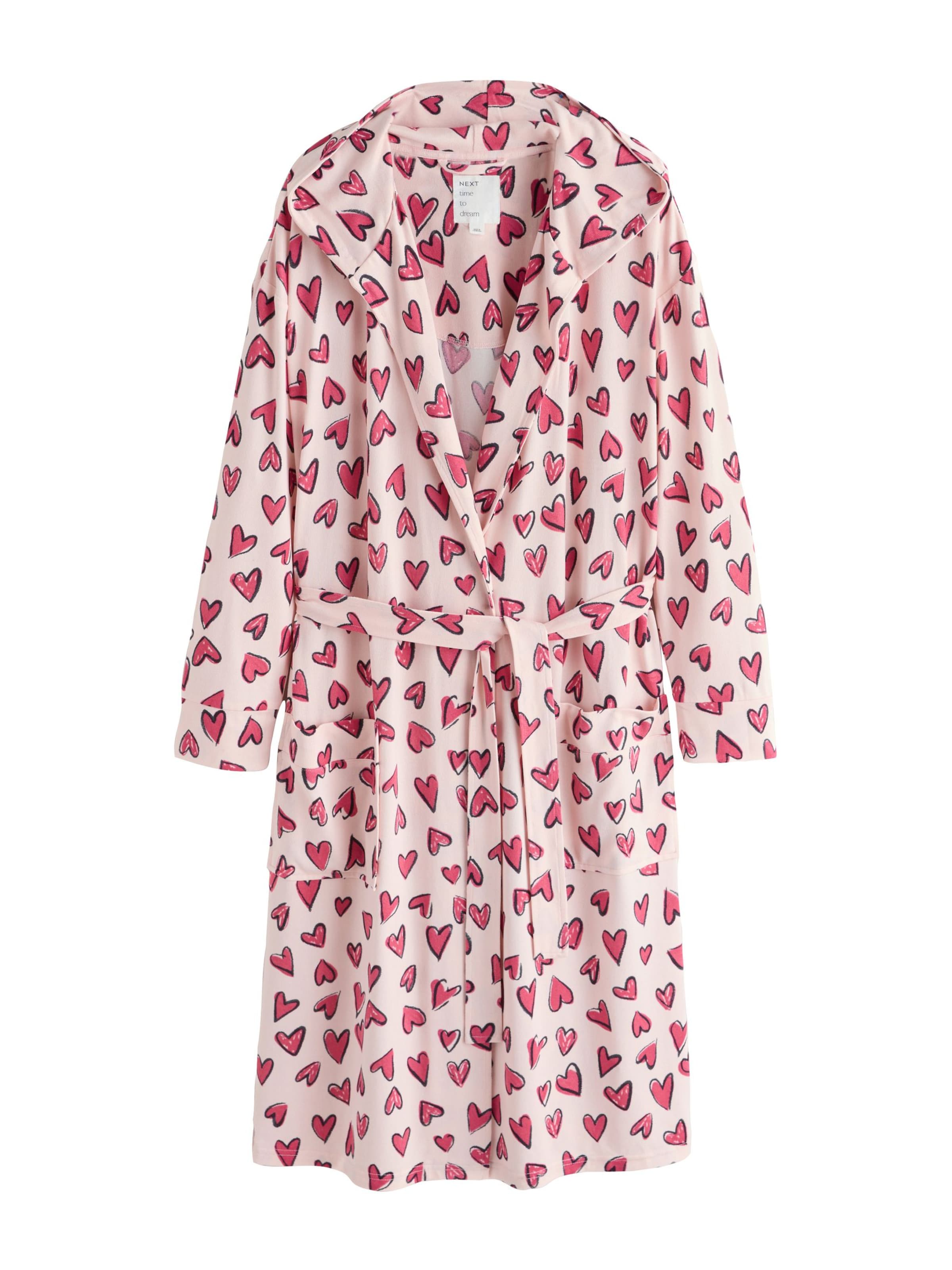 NextDugi kupaći ogrtač - roza boja: prednji dio