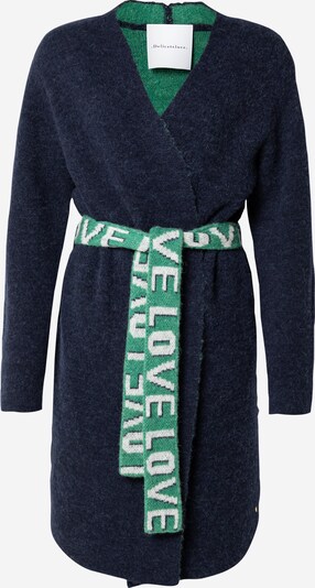 DELICATELOVE Strickjacke 'DIANA' in dunkelblau / grün, Produktansicht