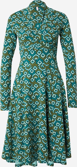 Suknelė 'Shalala Tralala Shawl' iš Blutsgeschwister, spalva – alyvuogių spalva / benzino spalva / mėtų spalva / tamsiai žalia, Prekių apžvalga