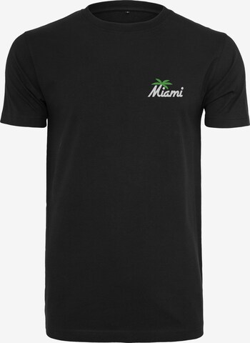 Mister Tee Shirt 'Miami Palm Tree' in Black: front